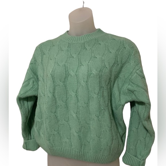 Linn33Sunny Online Apparel‎ Wool blend sweater, soft mint green, Small womens - Picture 2 of 9